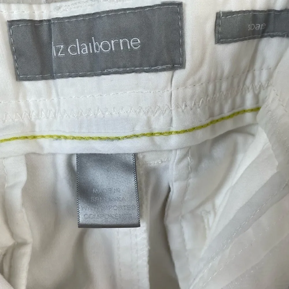 NWT Liz Claiborne White Sloan Pants Size 10 - Picture 6 of 10